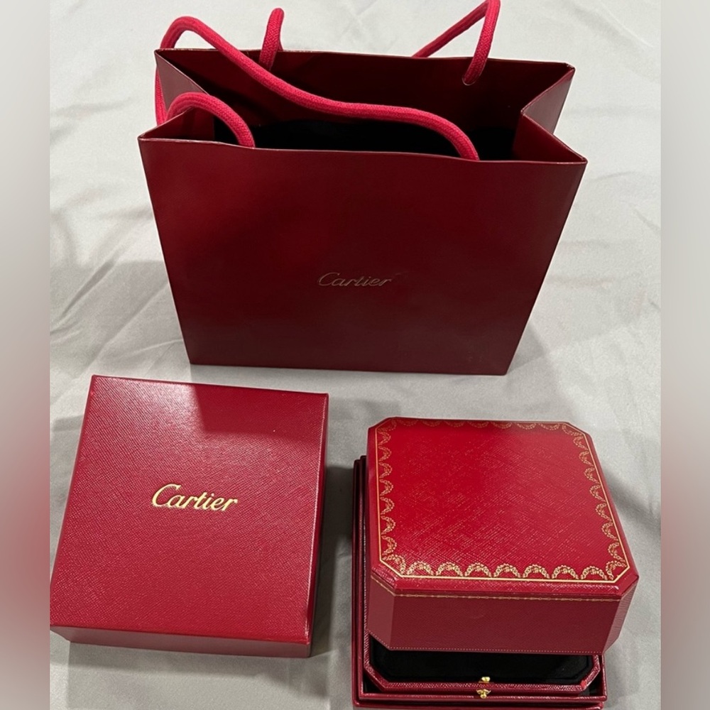 Cartier bracelet box and bag